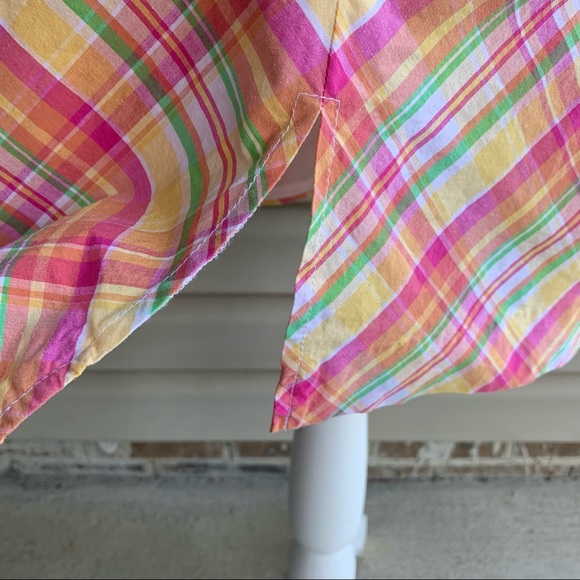 •Tailor B. Moss•Bright Plaid Lined Skirt - Size 10 - Picture 5 of 7